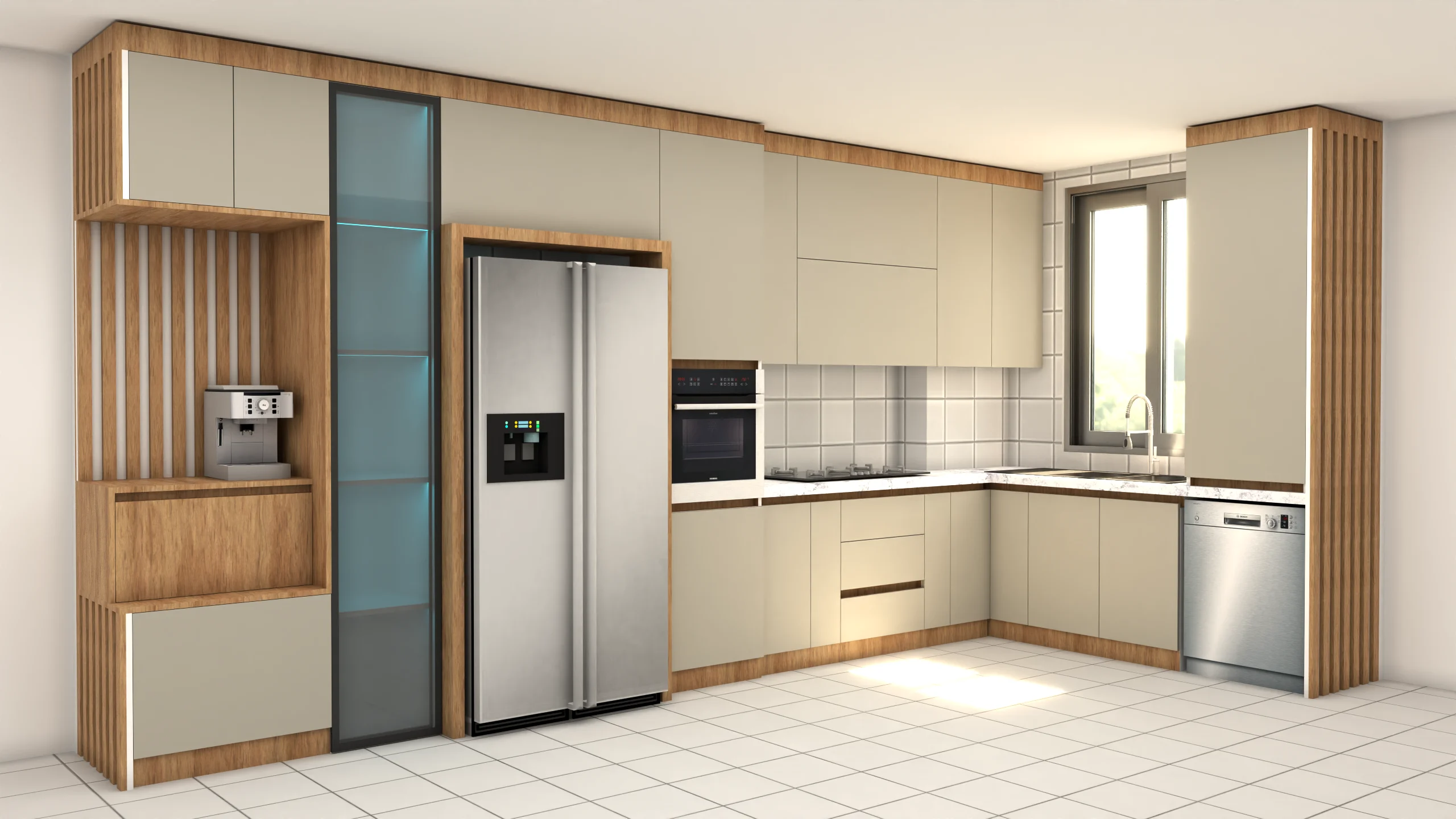کابینت مدرن رنگی